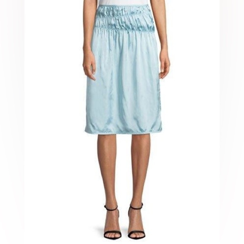 Helmut Lang diagonally ruched Slip Skirt 🦋